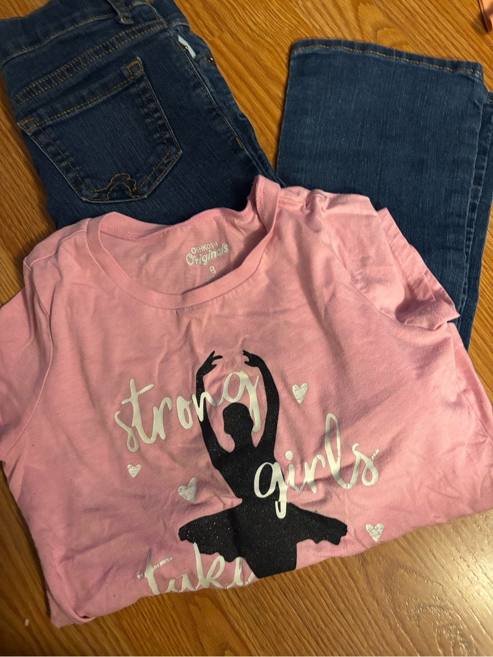 OshKosh B'gosh Pink "Strong Girls" Graphic Tee for Kids and children’s place